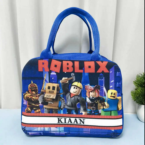 Personalized Printed Kids Lunch Bag With Handle