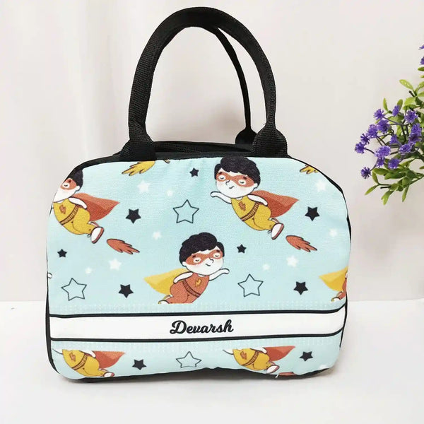Personalized Printed Kids Lunch Bag With Handle