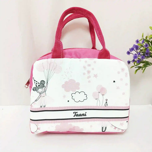 Personalized Printed Kids Lunch Bag With Handle