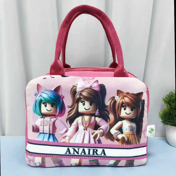 Personalized Printed Kids Lunch Bag With Handle