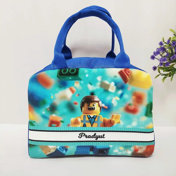 Personalized Printed Kids Lunch Bag With Handle