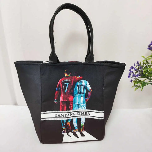 Personalized Printed Lunch Bag With Handle for Kids