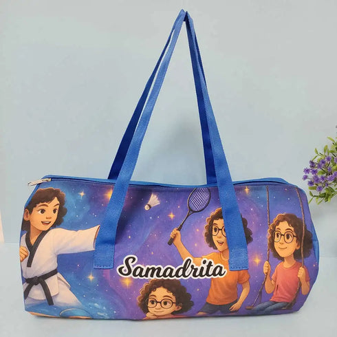 Personalized Printed Swimming Duffle Bag for Kids