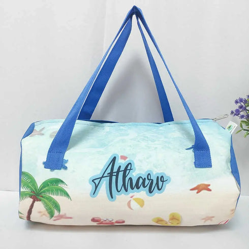 Personalized Printed Swimming Duffle Bag for Kids
