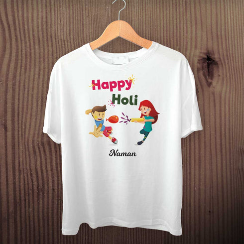 Personalized Printed T-Shirt for a Colorful Celebration - Uncommongifts.in