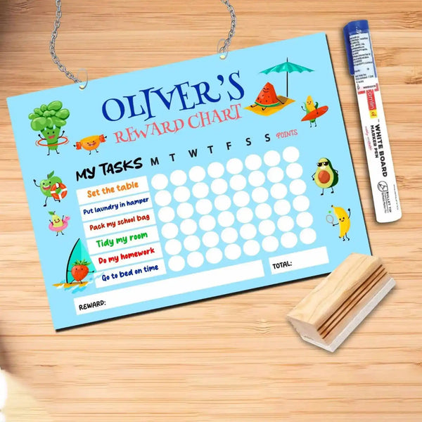 Personalized Reward Chart with Duster Combo for Kids