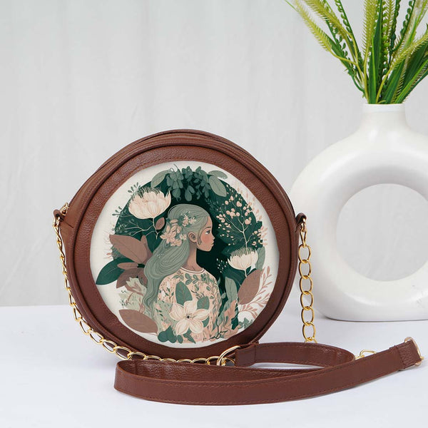 Personalized Round Bag for Everyday Elegance - Uncommongifts.in