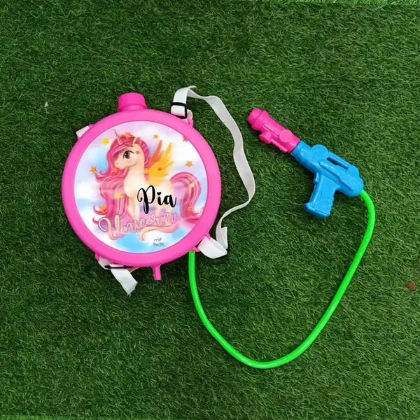 Personalized Round Ring Tank Pichkari for Kids