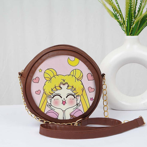 Personalized Round Sling Bag for You - Uncommongifts.in