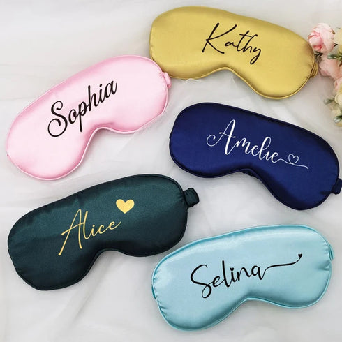 Personalized Satin Printed Eye Mask