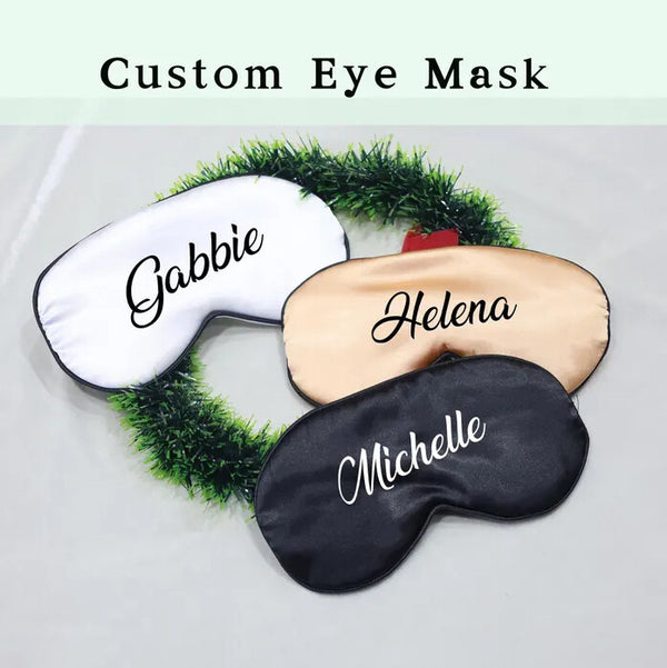 Personalized Satin Printed Eye Mask