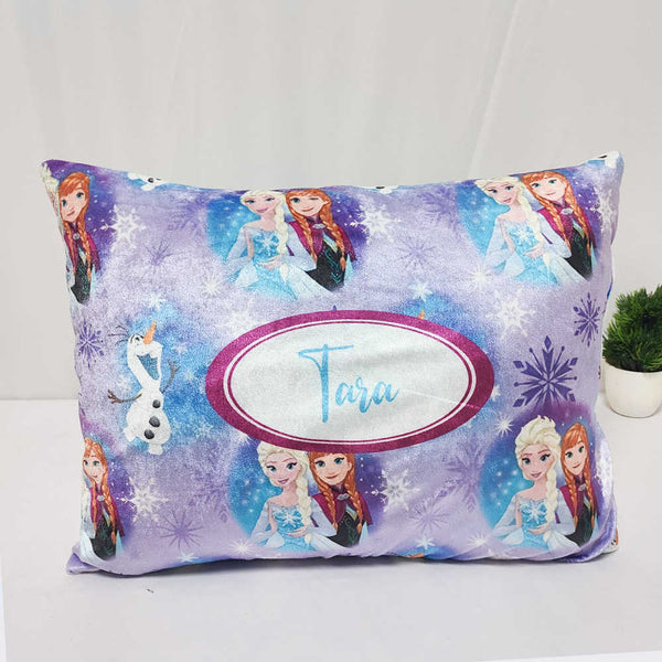 Personalized Snowman Printed Kids Pillow