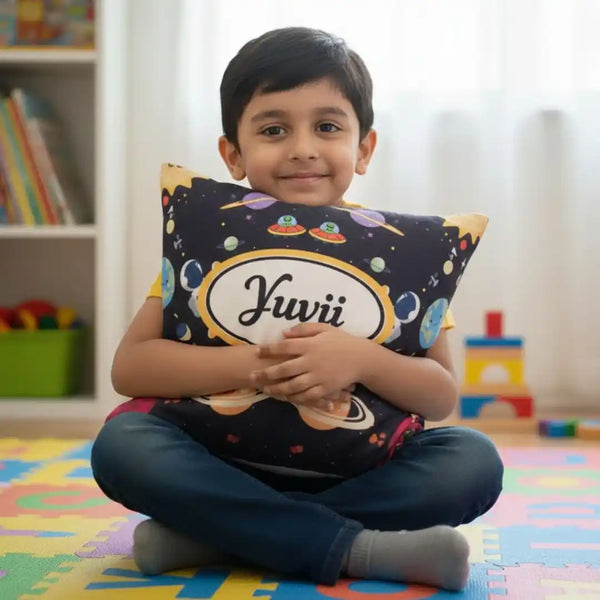 Personalized Space Printed Kids Pillow