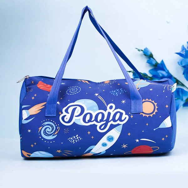 Personalized Space Printed Swimming Duffle Bag for Kids