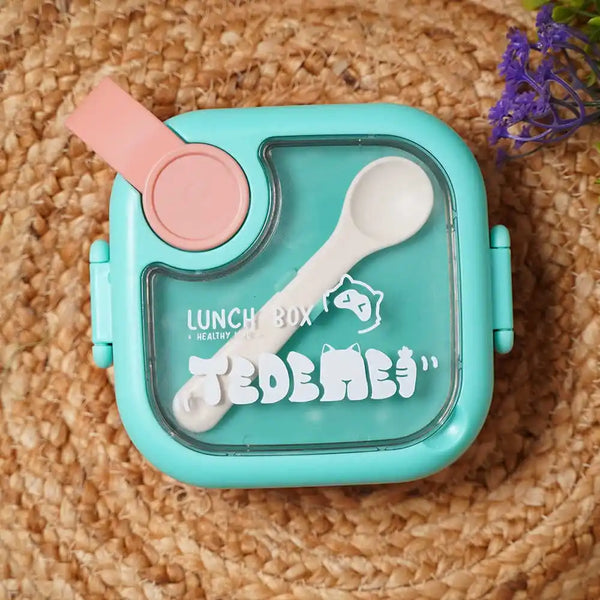 Personalized Square Shape Lunch Box for Kids - Pink