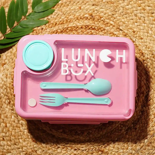 Personalized Stainless Steel Lunch Box for Kids - Pink