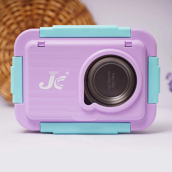 Personalized Stainless Steel Lunch Box for Kids - Purple