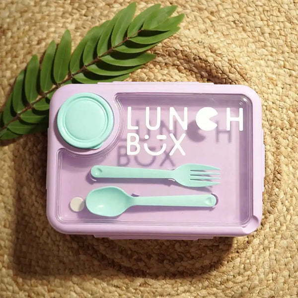 Personalized Stainless Steel Lunch Box for Kids - Purple
