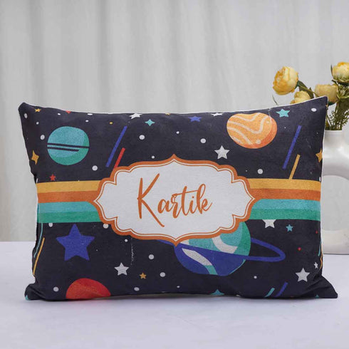 Personalized Star Printed Pillow - Uncommongifts.in