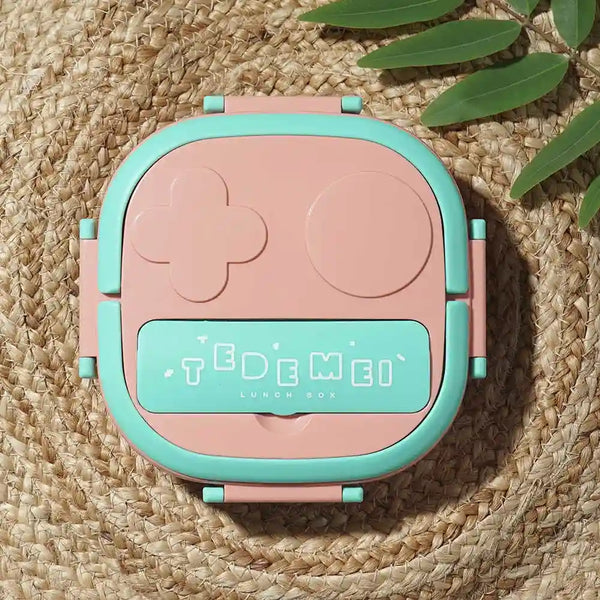 Personalized Steel Compartment Lunch Box for Kids - Pink