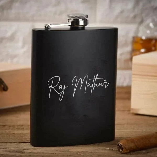 Personalized Steel Hip Flask with Name