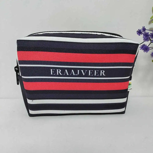 Personalized Strips Printed Box Pouch