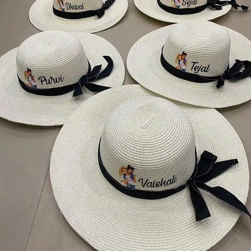 Personalized Summer Beach Hat For Women