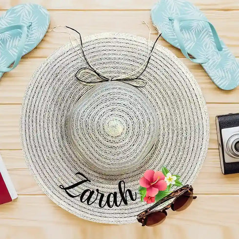 Personalized Summer Beach Hat For Women