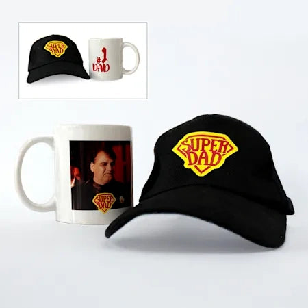 Personalized Super Dad Cap And Mug Combo