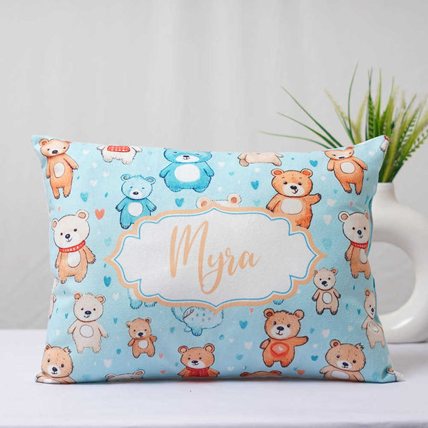 Personalized Teddy Bears Printed Pillow