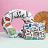 Personalized Travel Printed Neck Pillow with Box Pouch Combo for Kids
