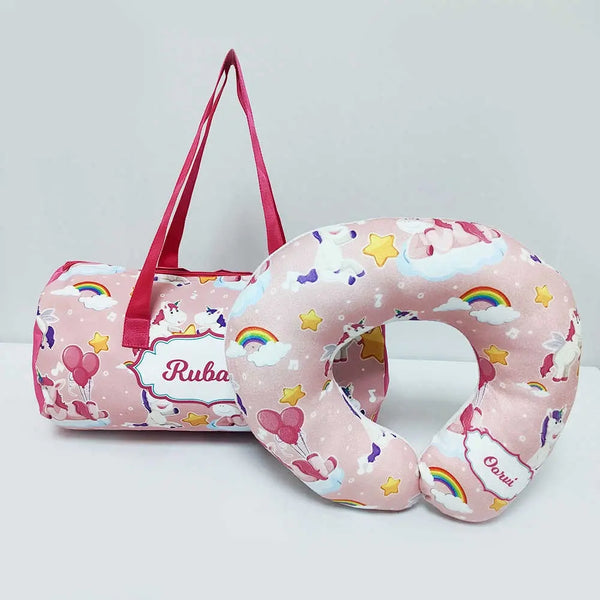 Personalized Unicorn Printed Kids Duffle Bag Gift Combo