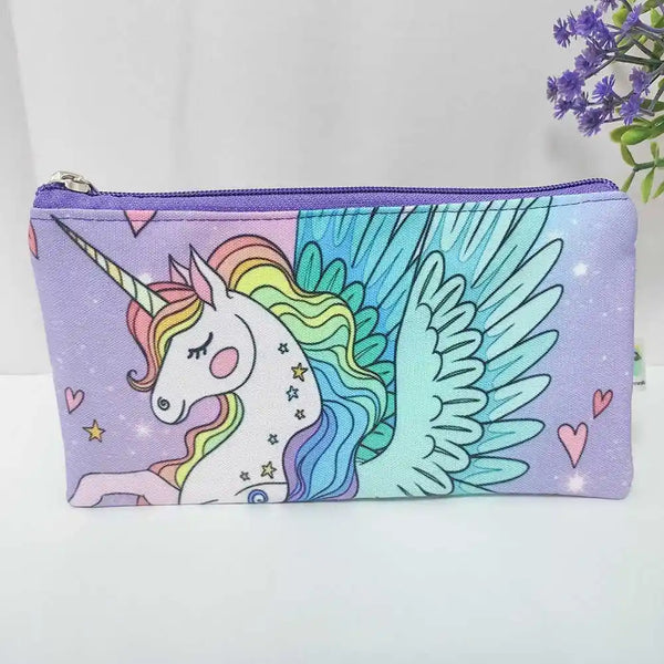 Personalized Unicorn Printed Pencil Pouch for Kids
