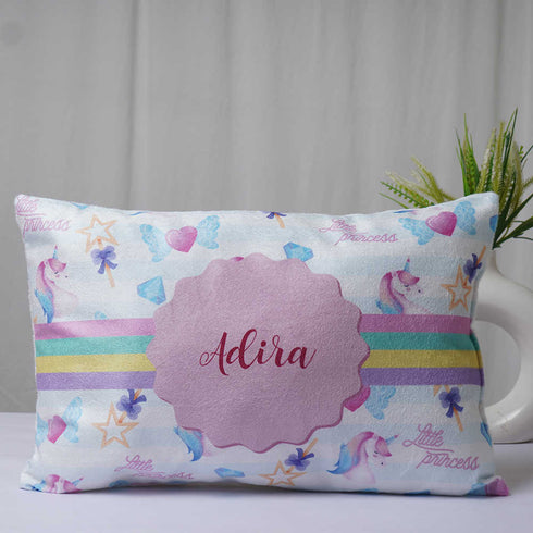 Personalized Unicorns Printed Pillow