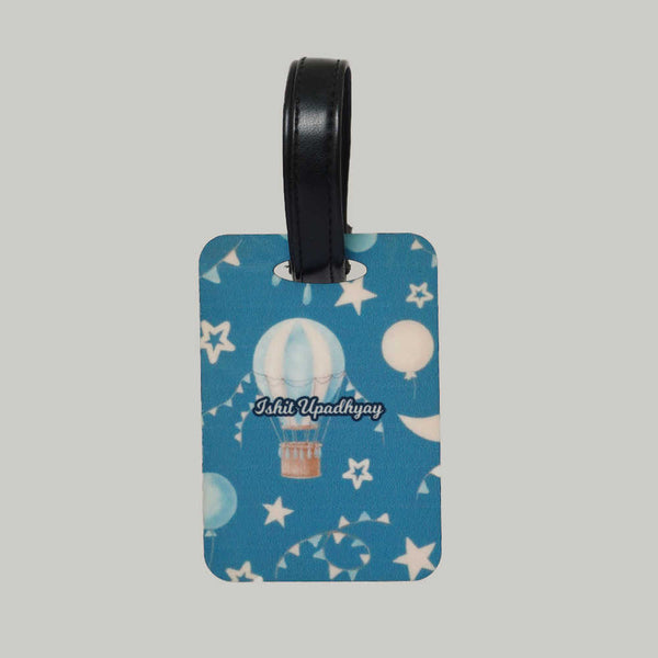 Personalized Air Balloon Printed Kids Luggage Tag