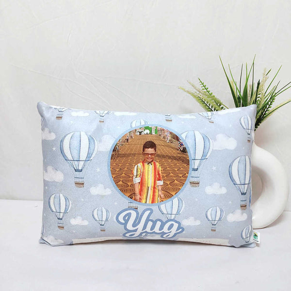 Personalized Air Balloon Printed Kids Photo Pillow