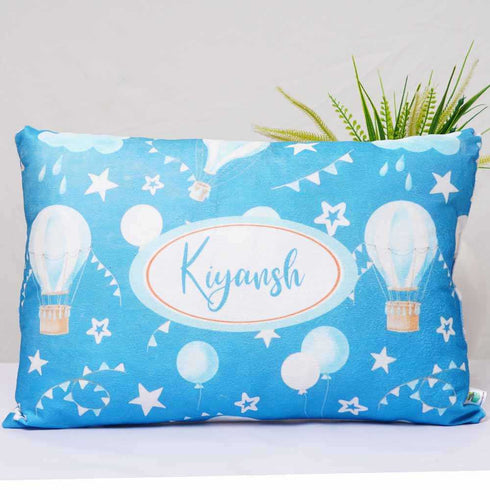 Personalized Air Balloon Printed Kids Pillow