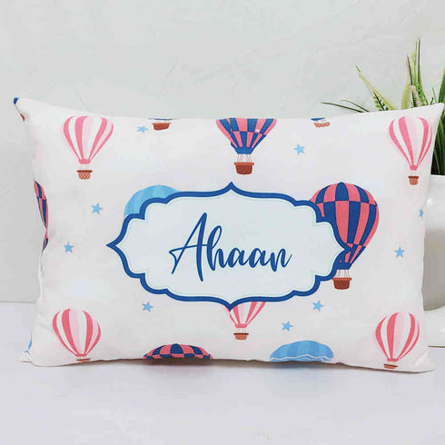 Personalized Air Balloon Printed Kids Pillow