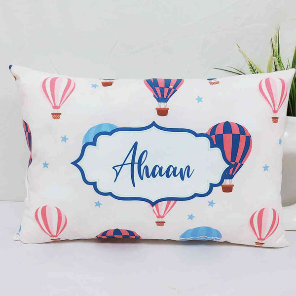 Personalized Air Balloon Printed Kids Pillow