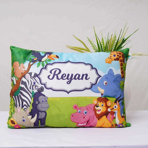 Personalized Animals Printed Kids Pillow
