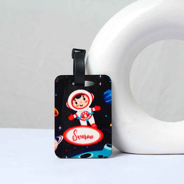 Personalized Black Printed Kids Luggage Tag