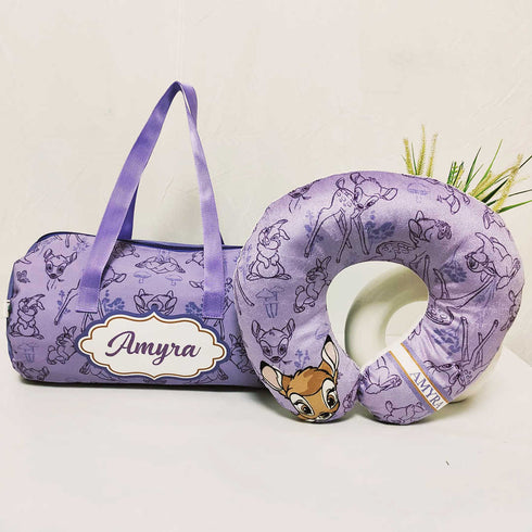 Personalized Bunny Printed Kids Duffle Bag Gift Combo