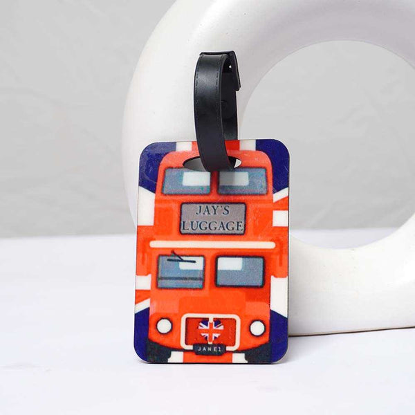 Personalized Bus Printed Kids Luggage Tag