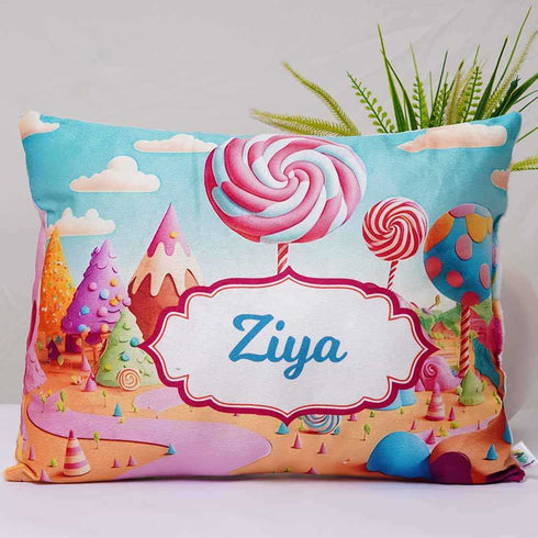 Personalized Candies Printed Kids Pillow