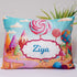 Personalized Candies Printed Kids Pillow