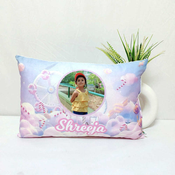 Personalized Candy's Printed Kids Photo Pillow