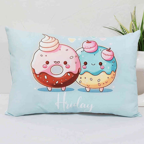 Personalized Donuts Printed Kids Pillow