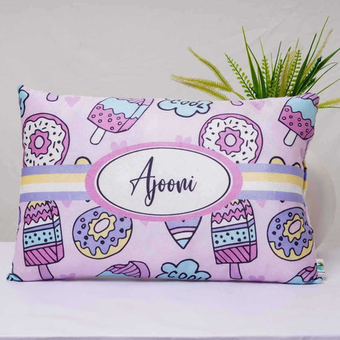 Personalized Donuts Printed Kids Pillow