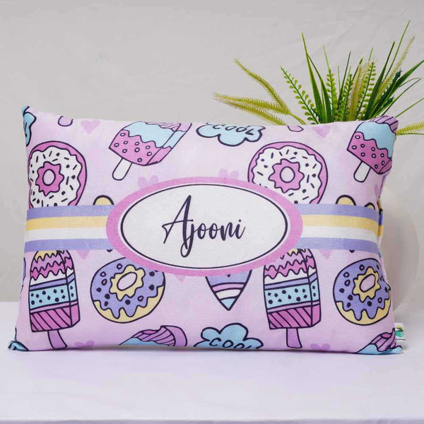 Personalized Donuts Printed Kids Pillow