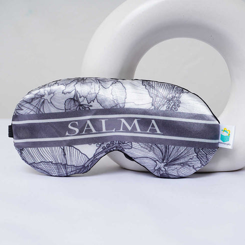 Personalized Floral Printed Eye Mask